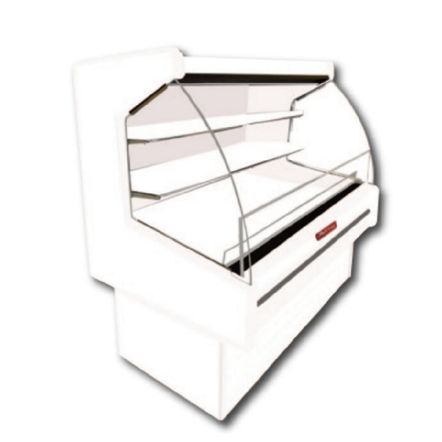 Howard-McCray R-OD40E-4L-C-LED - Dairy Curved End Open Merchandiser, 51"W, 53"H
