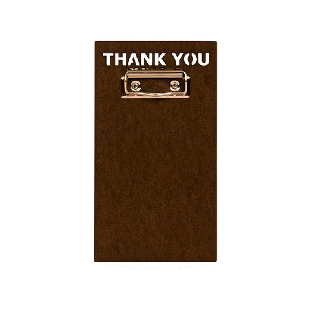 Risch MDF-CHECK-CLIP MDF Check Presenter 5" X 9" With "Thank You" Cut Out At The Top