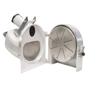 American Eagle Food Machinery AE-VS12NH-M-5/16 Vegetable Processor Attachment Head Cast Aluminum Dual Hopper With Matte Finish