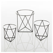 American Metalcraft RSGB3 Geometric Rise Set Set Of 3 Stainless Steel