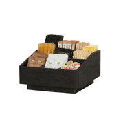Cal-Mil 23789-13 Brooklyn Condiment Organizer 12"W X 12"D X 6.5"H Textured Wood Surface