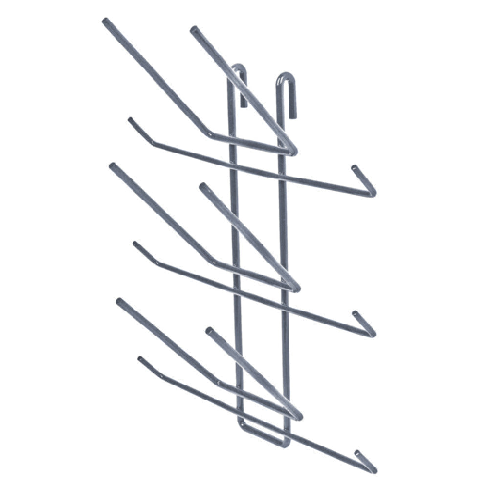 Quantum SG-BR6GY Store Grid Bottle Drying Rack (6) Bottle Capacity Gray Epoxy Antimicrobial Finish