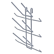 Quantum SG-BR6GY Store Grid Bottle Drying Rack (6) Bottle Capacity Gray Epoxy Antimicrobial Finish