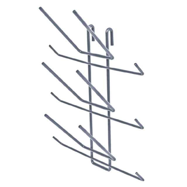Quantum SG-BR6GY Store Grid Bottle Drying Rack (6) Bottle Capacity Gray Epoxy Antimicrobial Finish