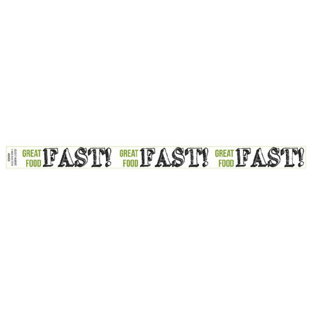Hubert 69400 - Band-It Food Label, "Great Food Fast", 13-3/4" X 1"
