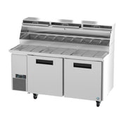 Hoshizaki PR67B-Z - Steelheart® Series Pizza Prep Table, Reach-in, Two-section