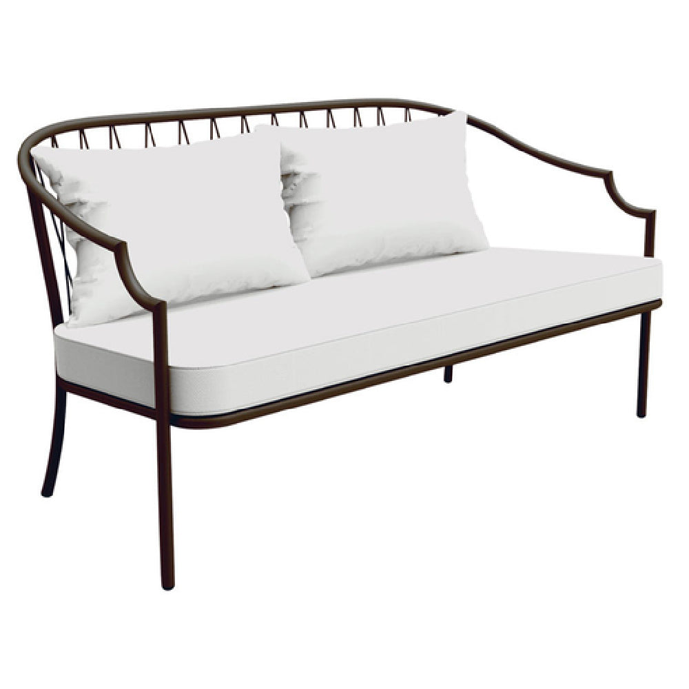 Emuamericas, Llc E1205-41 - Como Loveseat, Indoor/outdoor, Steel Wire Diamond Pattern Back