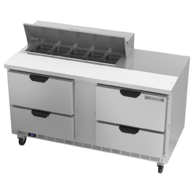 Beverage Air SPED60HC-10-4 Sandwich Top Refrigerated Counter Two-section 60"W
