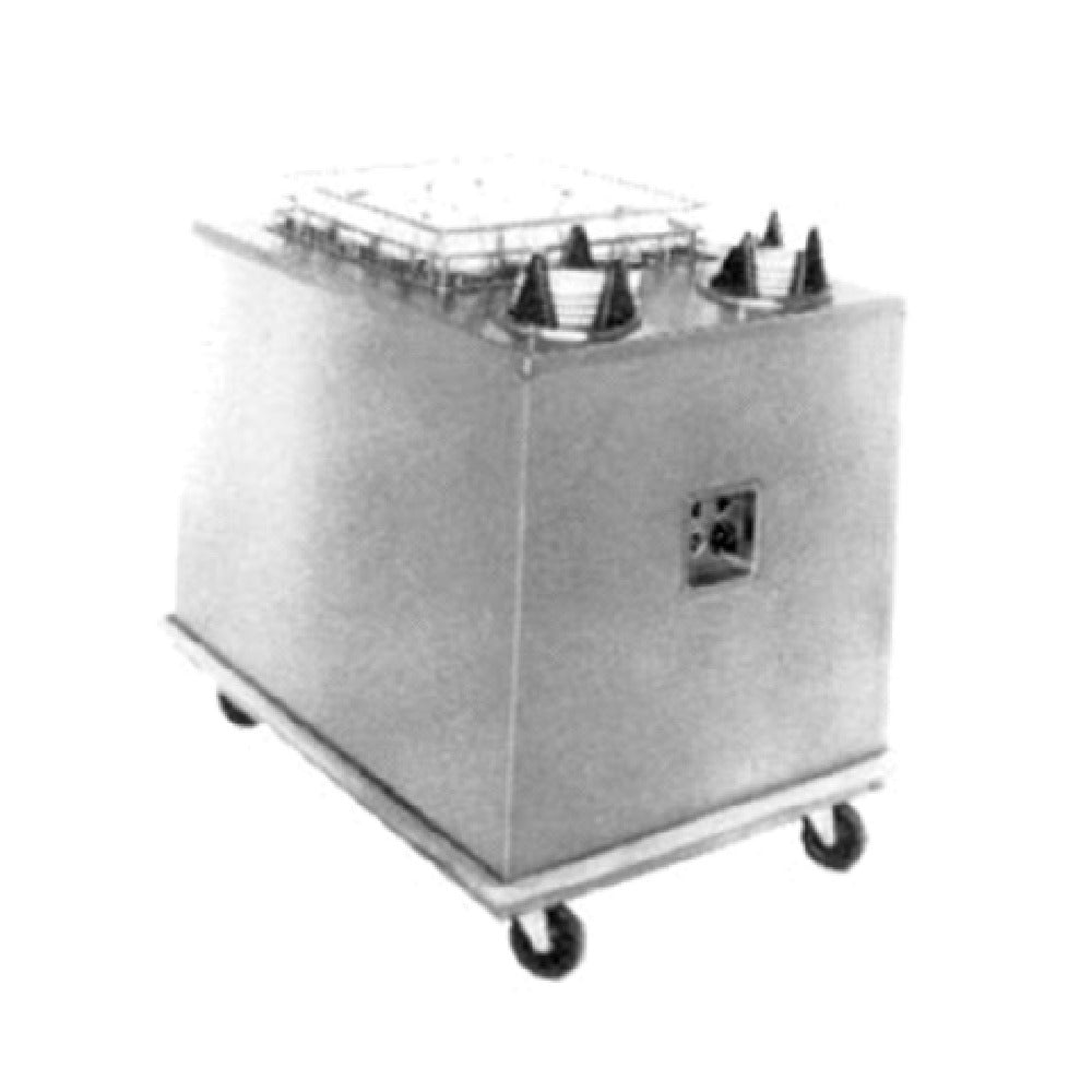 Piper Products ACS-STH-1420 - Heated Cup & Saucer Dispenser, Cabinet Style, Enclosed Base