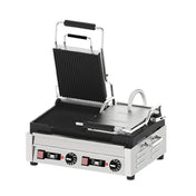 Omcan 42914 (PG-CN-0711-FT) Panini Grill Double 18"W X 10"D Cooking Surface
