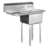 Blue Air BS1-18-12/L - Sink, 1-compartment, 18" Left Drainboard