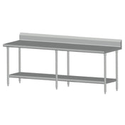 SPG 10SLSB-30 - Universal Stainless Work Table, 120"W X 30"D, 16/300 Series Stainless Steel Top