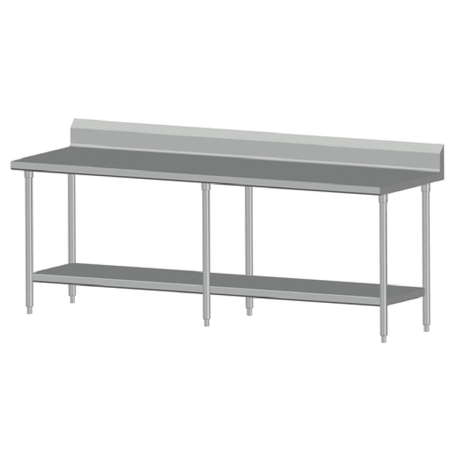 SPG 8SLSB-36 - Universal Stainless Work Table, 96"W X 36"D, 16/300 Series Stainless Steel Top