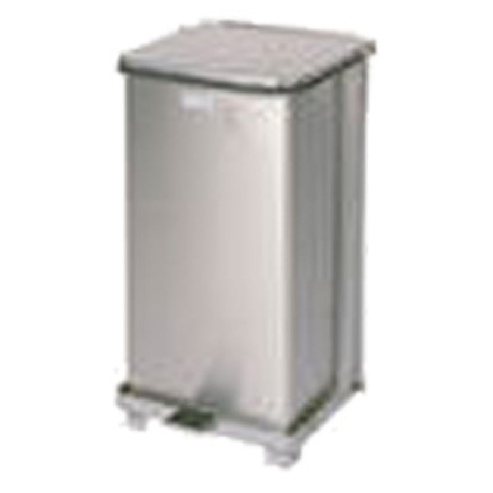 Rubbermaid FGST12SSPL The Defenders® Step Can 12" Sq X 23" H 6-1/2 Gallon
