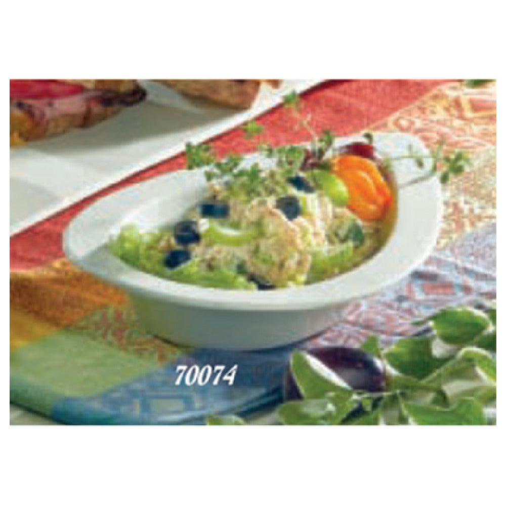 Bon Chef 70074PLATINUMGRA Futura2 Platter 12-1/2" L X 8" W X 2" H Tear Drop