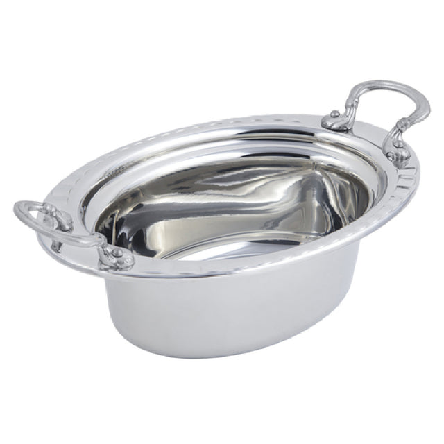 Bon Chef 5603HRSS Food Pan Full Oval 3-3/4 Qt. (120 Oz.) Capacity