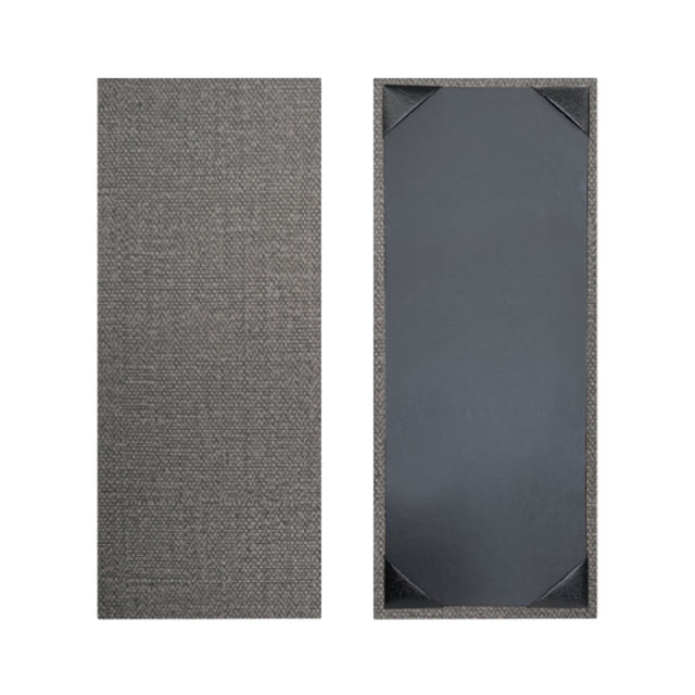 Risch MILAN-1V 4.25X11 Milan Hardback Simulated Woven Vinyl Menu Cover (specify Color)