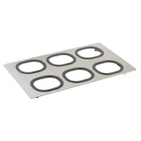 TableCraft Products CW1112BRS - Tri-Ply Serveware Templates, 21-5/8" X 13-1/2", Fits (6) 123513 Or 123514