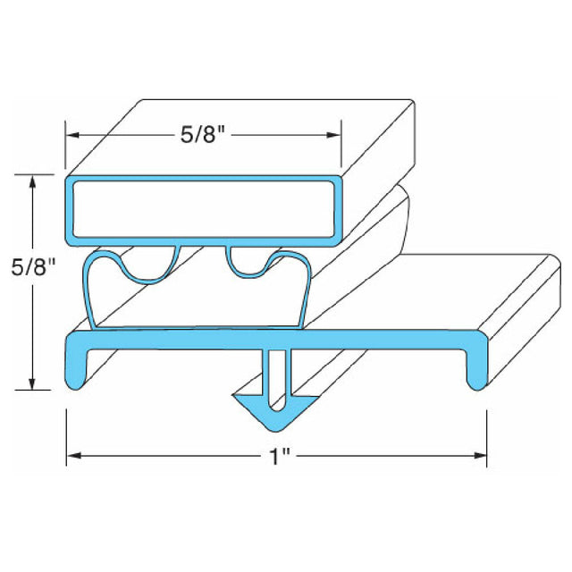 Beverage Air -703-963D-05 Door Gasket 22"x24"