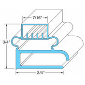 Delfield DEL1702144 Door Gasket 24 13/16" X 27 1/4"