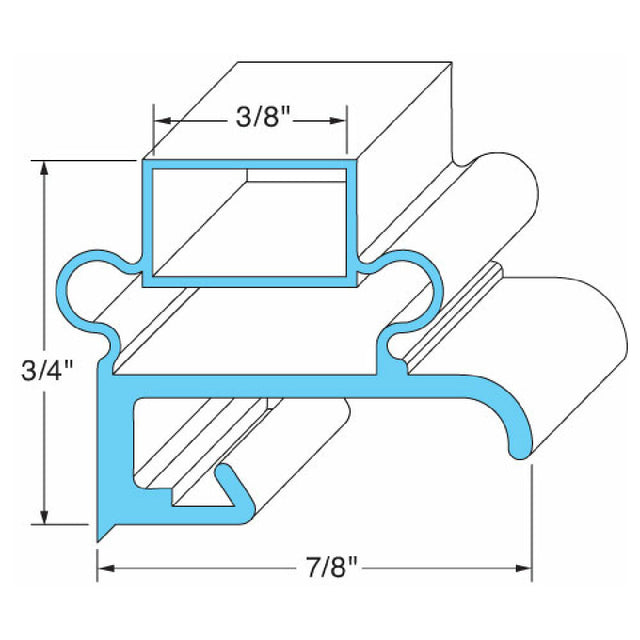 Private Label 25273 Door Gasket 15 1/2" X 20 5/8"