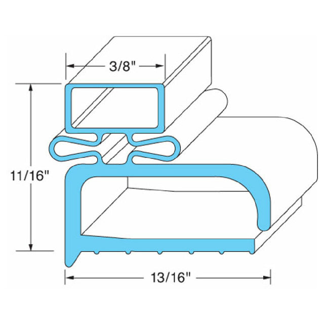 Randell INGSK160 Door Gasket 21 1/4" X 22 1/4"