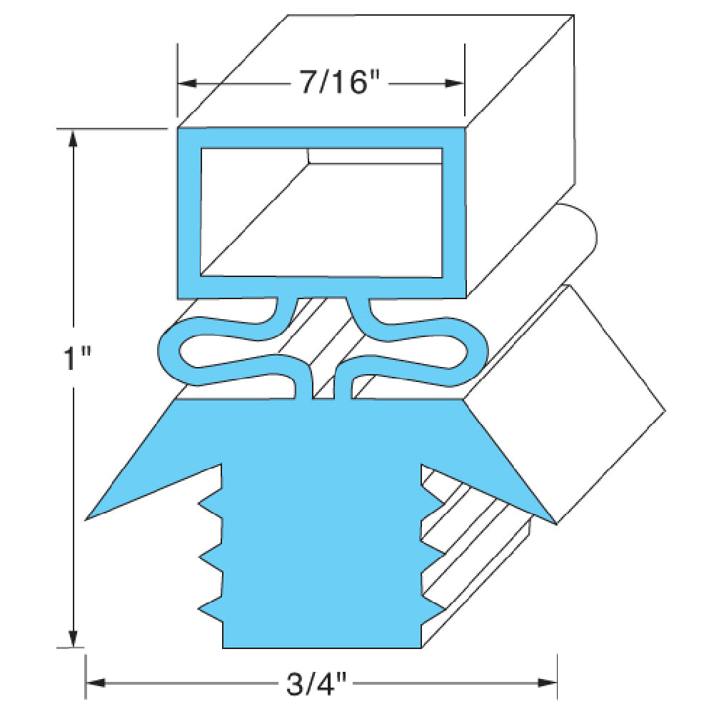 Traulsen SER27565-00 Door Gasket 23 1/2" X 29 1/2"