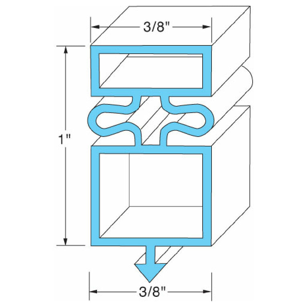 TRUE -810862 Door Gasket 25 1/8" X 54 1/8"