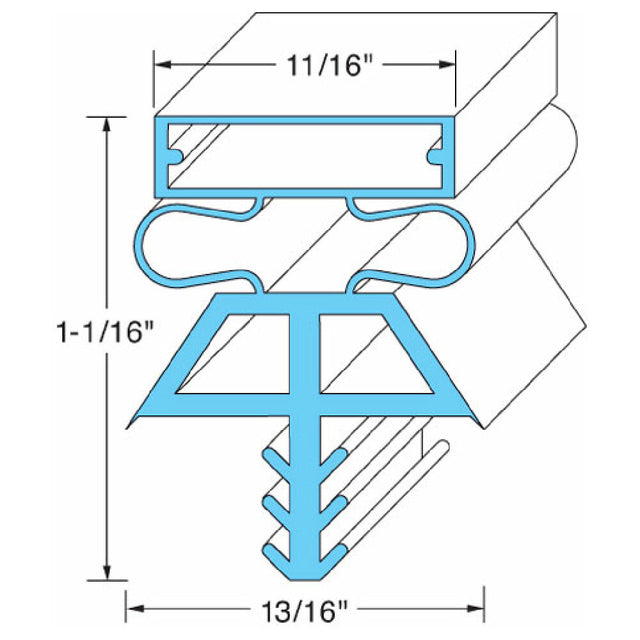 Kolpak 225251075 Door Gasket 36 1/4" X 78"