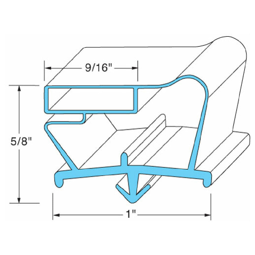 Beverage Air 703-963D-04 Door Gasket 23 1/8" X 62 3/4"