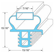 Delfield 1701190 Door Gasket 10 7/8" X 16 7/8"