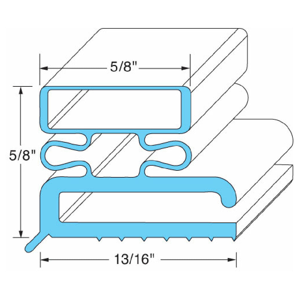 Traulsen SVC-43493-00 Gasket Door 23 3/8" X 29 3/8"