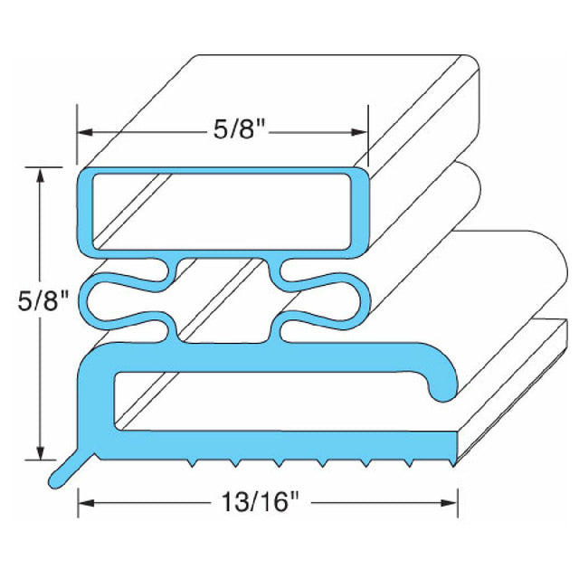 Traulsen SVC-43493-00 Gasket Door 23 3/8" X 29 3/8"