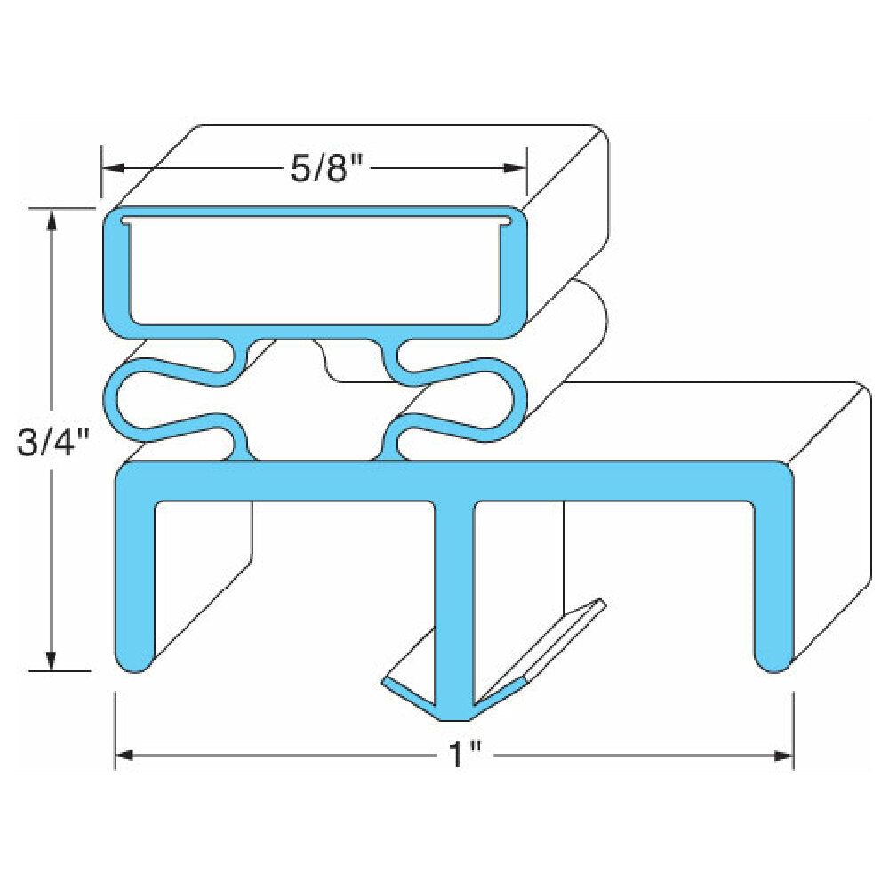 Hoshizaki 3A0273-02 Door Gasket (half Door)