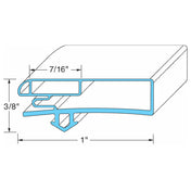 Anthony 02-14160-2021 Door Gasket 25 1/4 W X 71 1/8 L D2