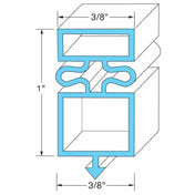 TRUE 810-804 Door Gasket 28 1/8w X 54 1/8 L Od