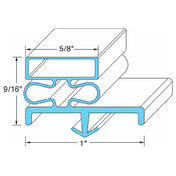 Continental Refrigerator 2-723 Door Gasket 21 3/8" X 60 1/2"