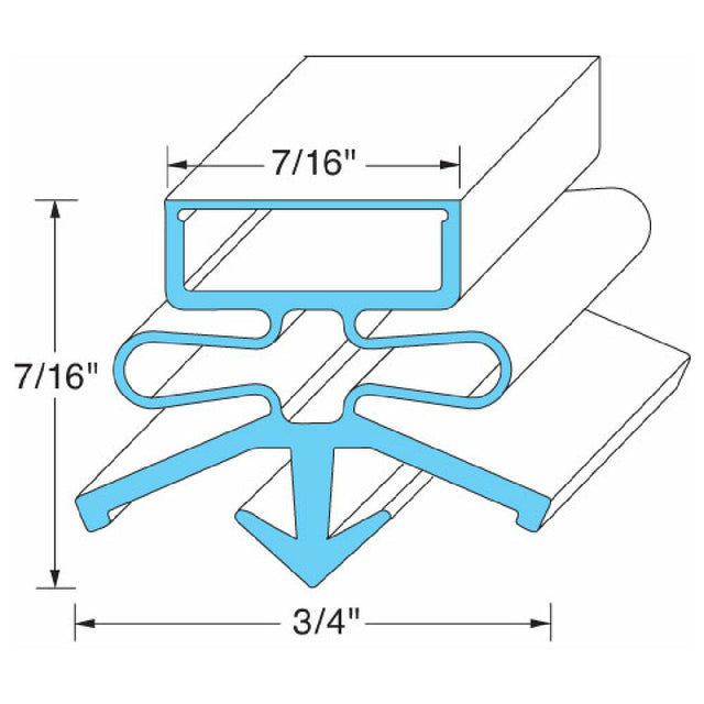 TRUE E810816 Door Gasket 26" X 27 7/8""