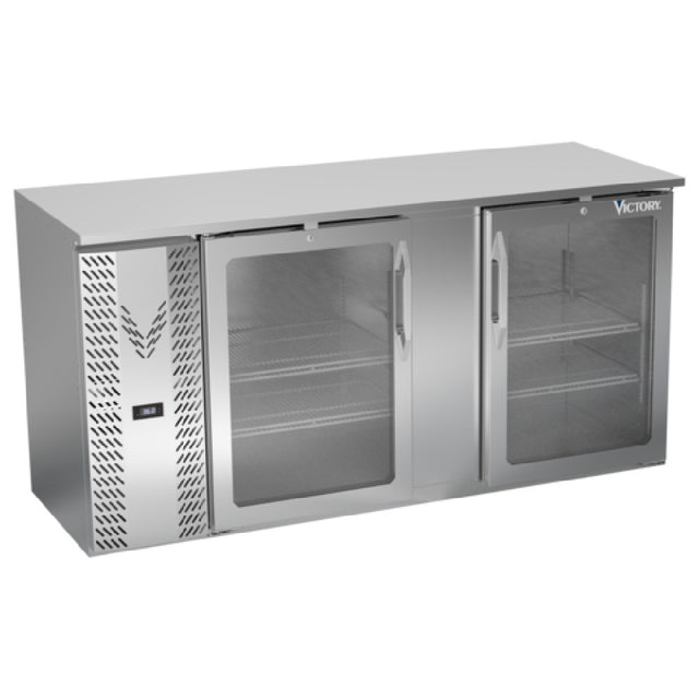 Victory VBBN68HC-FG-S - Back Bar Refrigerator, Food Rated, Two-section