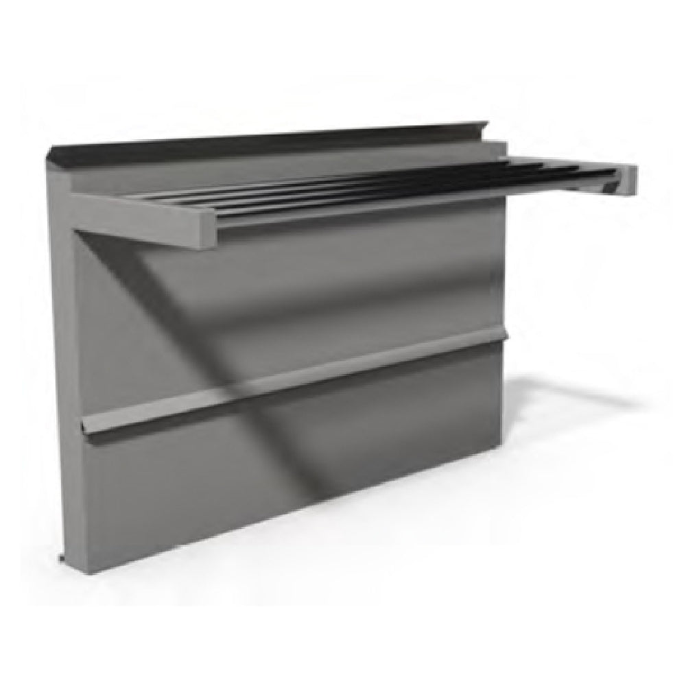 Montague Company TSHS-48 Legend™ Backguard/Tubular Single High Shelf 48" Wide 24" High Stainless Steel Front & Shelf