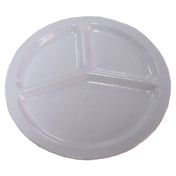 Yanco MS-710WT Milestone Compartment Plate 10" Dia. 3-compartments