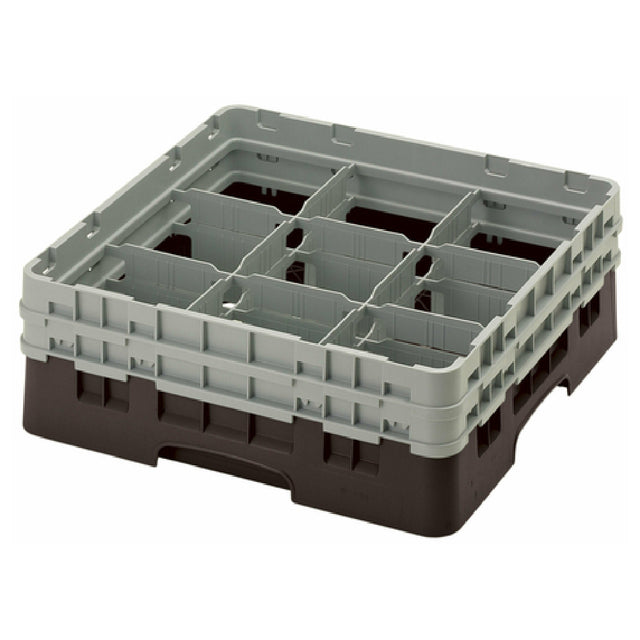 Cambro 9S434167 Camrack® Glass Rack With (2) Soft Gray Extenders Full Size