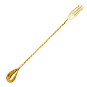 Spill-Stop 830-22 Trident Mixing Bar Spoon 11-4/5" (30cm) Fork-end