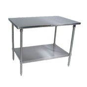 John Boos ST6-3060SSK-X Work Table 60"W X 30"D 16/300 Stainless Steel Flat Top