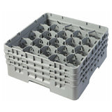 Cambro 20S638151 Camrack® Glass Rack With (3) Soft Gray Extenders Full Size