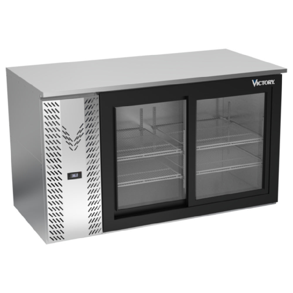 Victory VBB58HC-F-GS-S - Back Bar Refrigerator, Food Rated, Two-section