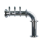 Micro Matic TT-L-3KR-11 Titan "L" Draft Tower (3) Faucets Polished Stainless Steel