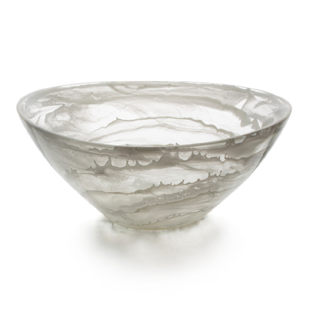 Bon Chef 59024-FROST Oval Resin Bowl 14" X 12.5" X 5.5" 6.375 Qt. Capacity