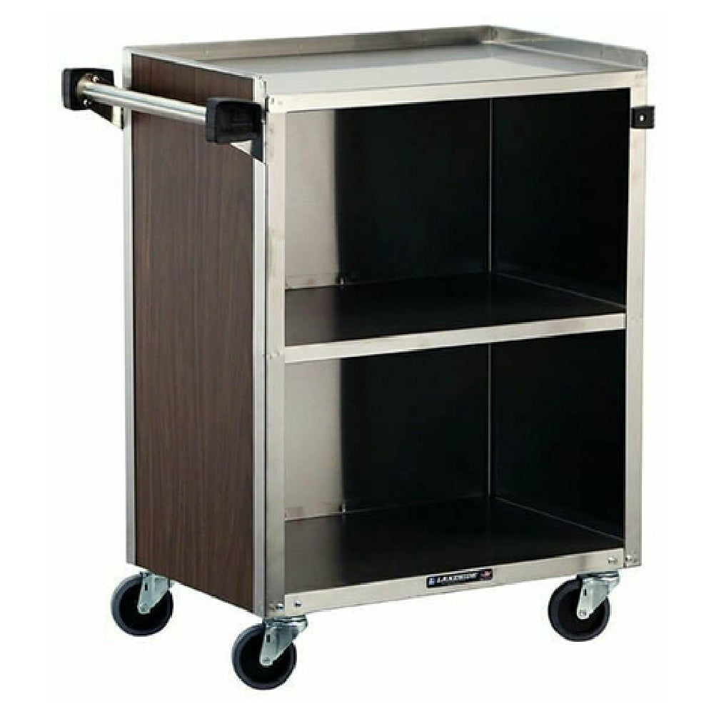 Lakeside 610 Bussing Cart Enclosed Back & Sides (3) Shelf