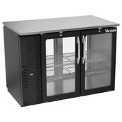 Victory VBBN48HC-FG-PT-B - Pass-Thru Back Bar Refrigerator, Food Rated, Two-section